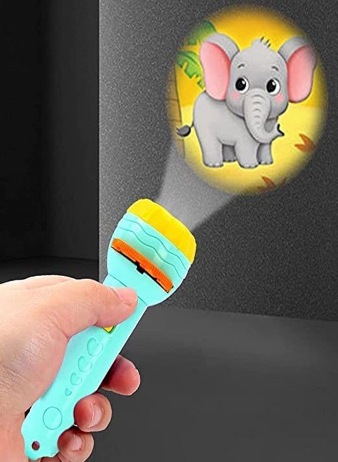 Basma RP MALL Slide Flashlight Projector Torch for Kids Projection Light Toy Slide Flashlight Lamp Education Learning Night Light Before Going to Bed - Image 1
